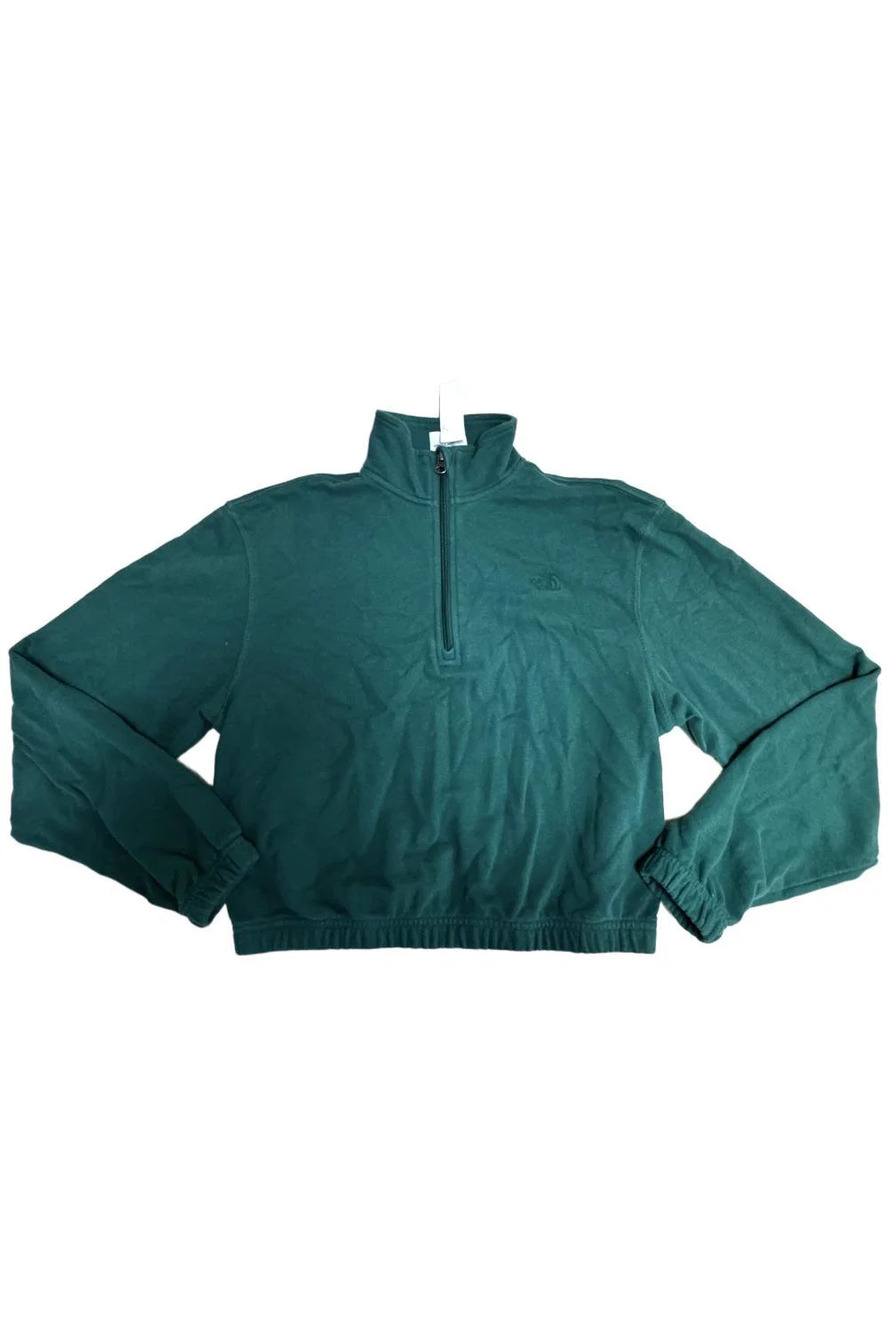 The North Face Women’s Better Terry ½-Zip Pullover Emerald Green - Regular
